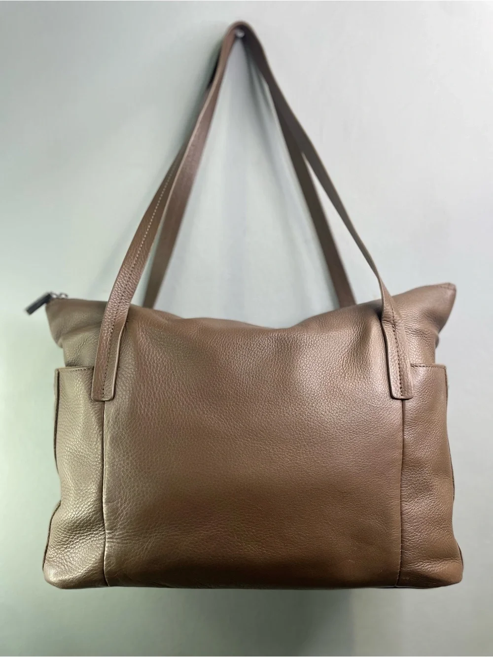 Hammitt Pebbled Leather Shoulder Bag in Tan